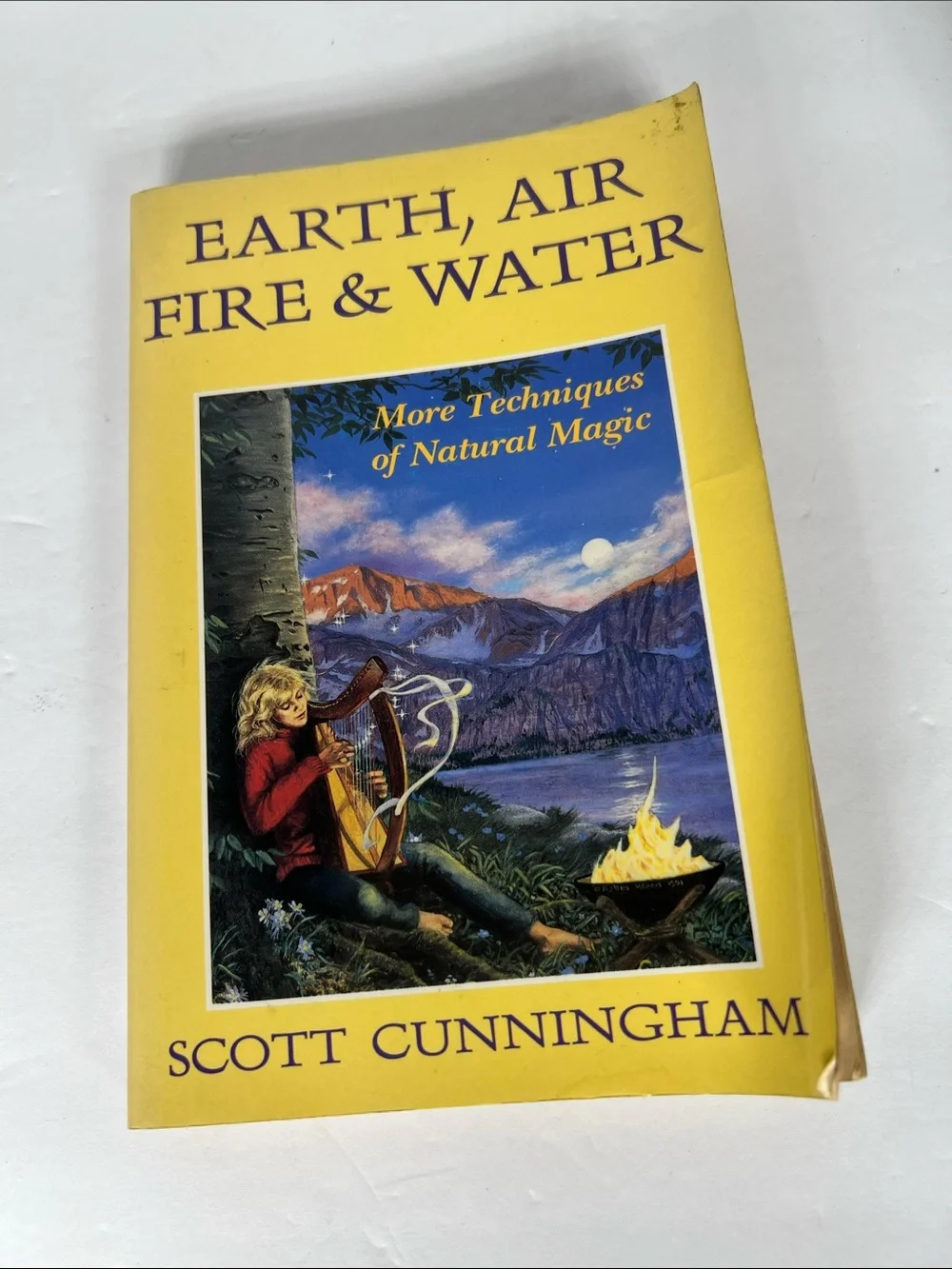 Scott Cunningham Pagan Book Set Whispers of the Moon & Earth Air Fire and Water